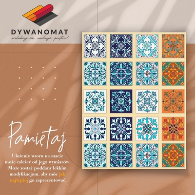 Indoor vinyl PVC carpet Greek tiles